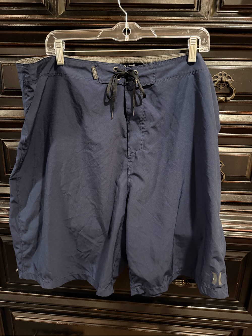 Hurley Men’s Navy Swim Board Shorts with Lace Waist